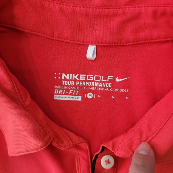 Nike Women's Short Sleeve Polo - Pink - Picture 5 of 9